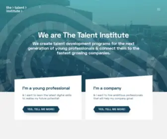 Thetalentinstitute.nl(The Talent Institute) Screenshot