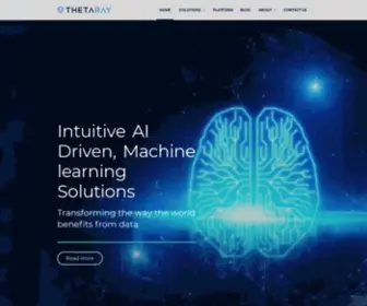 Thetaray.com(Transforming the way the world benefits from data) Screenshot