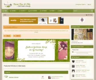 Thetarotforum.com(Tarot, Tea, & Me) Screenshot