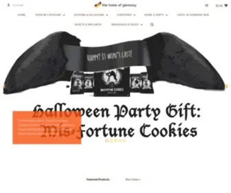 Thetasteofgermany.com(Premium, hard-to-find and new-to-the-market foods, beverages and lifestyle products) Screenshot