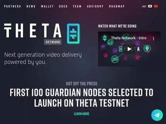 Thetatoken.org(Theta Network) Screenshot