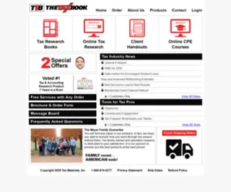 Thetaxbook.com(Tax materials inc) Screenshot