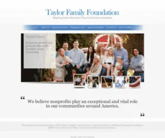 Thetaylorfoundation.org(Taylor Family Foundation) Screenshot