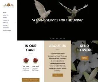 Thetaylorfuneralhome.com(Taylor Funeral Home) Screenshot