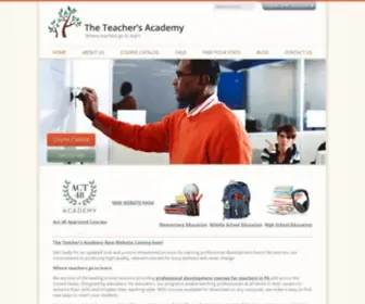 Theteachersacademy.com(Professional Development Courses for Teachers) Screenshot