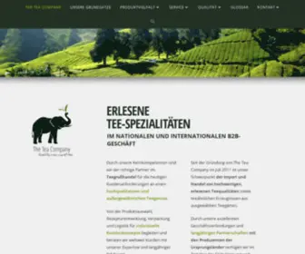 Theteacompany.de(Teegroßhandel) Screenshot