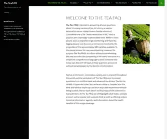 Theteafaq.com(The Tea FAQ) Screenshot