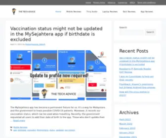 Thetechadvice.in(The Tech Advice) Screenshot