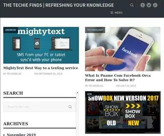 Thetechiefinds.com(The Techie Finds) Screenshot