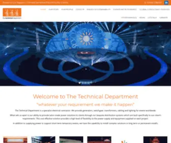 Thetechnicaldepartment.com(The Technical Department) Screenshot