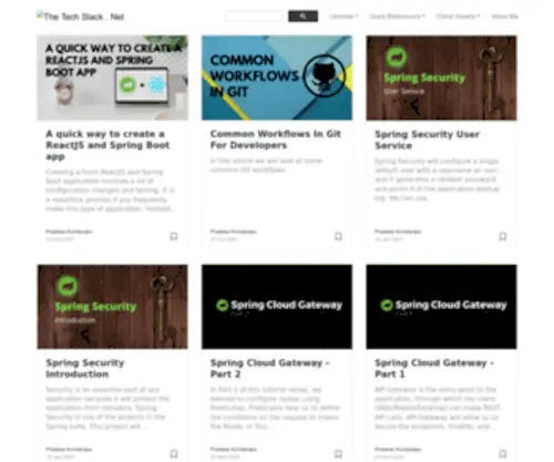 Thetechstack.net(Pradeep’s java blog) Screenshot