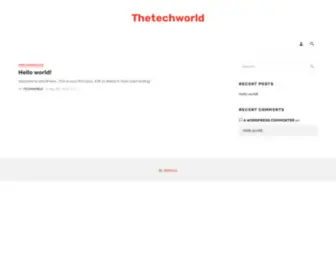 ThetechWorld.co.uk(Just another WordPress site) Screenshot