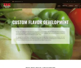 Thetecteaminc.com(Custom Flavor Development) Screenshot