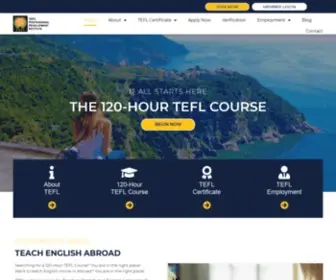 Theteflcertificate.com(TEFL Professional Development Institute) Screenshot