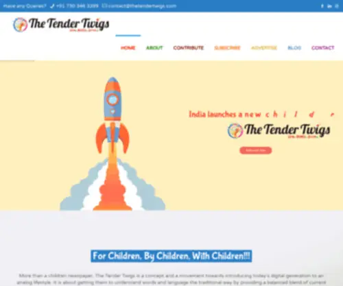 Thetendertwigs.com(Children newspaper for 7) Screenshot