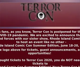 Theterrorcon.com(Horror Convention) Screenshot