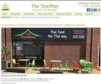 Thethaiway.co.uk(Traditional Thai Food) Screenshot