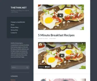 Thethin.net(Healthy Food Blog) Screenshot