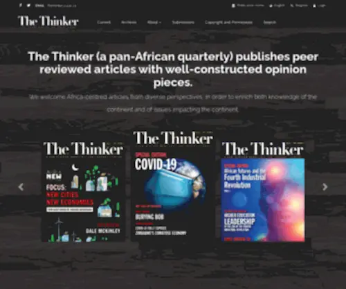 Thethinker.co.za(The Thinker magazine) Screenshot