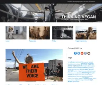 ThethinkingVegan.com(The Thinking Vegan) Screenshot