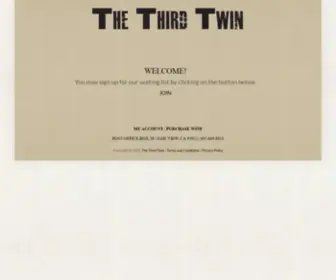 Thethirdtwin.net(The Third Twin) Screenshot