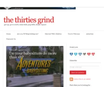 Thethirtiesgrind.com(The thirties grind) Screenshot