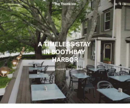 Thethistleinn.com(Unique Accommodations in Boothbay Harbor) Screenshot