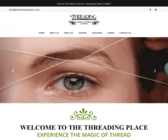 Thethreadingplace.com(One Of The Best Eyebrow Threading Salon In MASSACHUSETTS) Screenshot