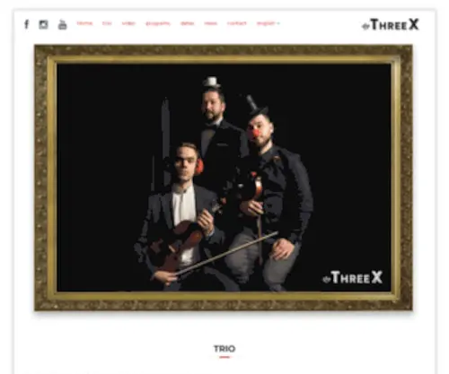 Thethreex.com(The ThreeX official) Screenshot