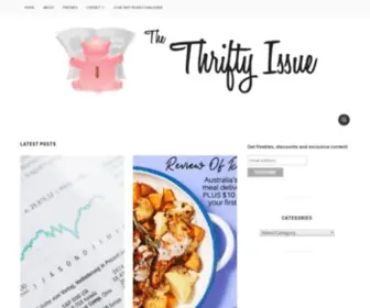 Thethriftyissue.com.au(The Thrifty Issue) Screenshot