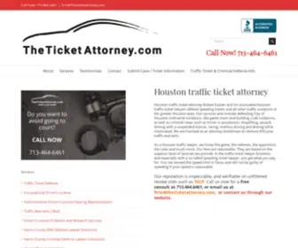 Theticketattorney.com(Traffic Ticket and Estate Planning Law Attorney Texas) Screenshot