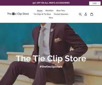 ThetieclipStore.com(THE TIE CLIP STORE) Screenshot