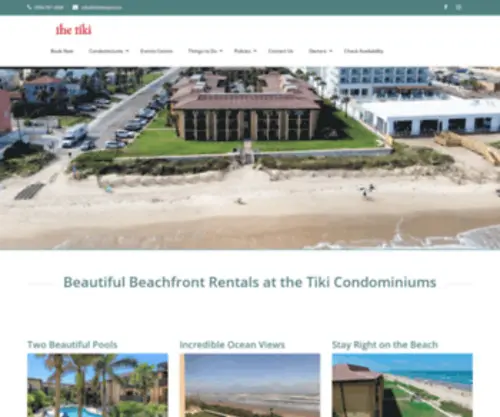 Thetikispi.com(South Padre Island Vacation Condominiums at The Tiki) Screenshot