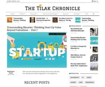 Thetilakchronicle.com(The Tilak Chronicle) Screenshot