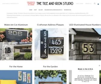 Thetileandironstudio.com(Address Plaques House Numbers by The Tile and Iron Studio) Screenshot