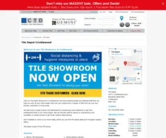 Thetiledepot.co.uk(CTD Tiles) Screenshot