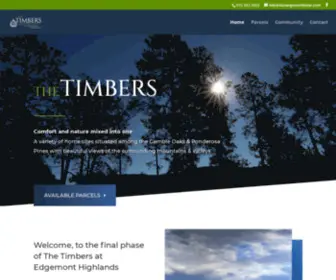 Thetimbersatedgemonthighlands.com(The Timbers) Screenshot