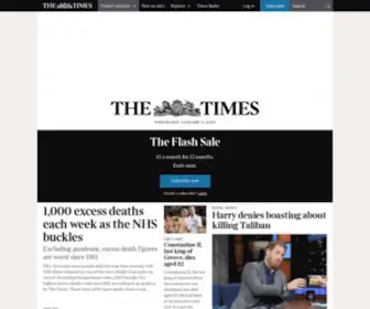 Thetimes.co.uk(The Times & The Sunday Times) Screenshot