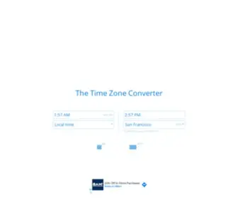 Thetimezoneconverter.com(Dateful Time Zone Converter) Screenshot
