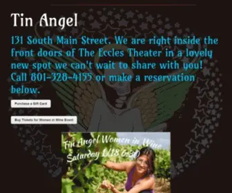 Thetinangel.com(Tin Angel Restaurant Salt Lake City) Screenshot