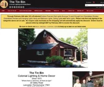 Thetinbin.com(The Tin Bin) Screenshot