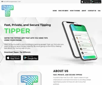 Thetipperapp.com(Fast, Private, and Secure Tipping) Screenshot