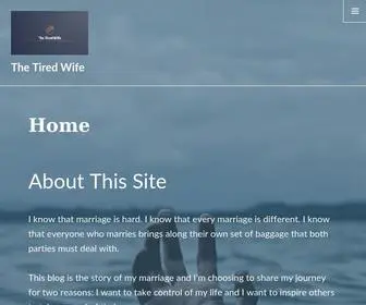 Thetiredwife.com(About This Site I know that marriage) Screenshot