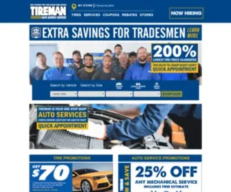 Thetireman.com(Tire Shops with the Best Prices on Tires) Screenshot