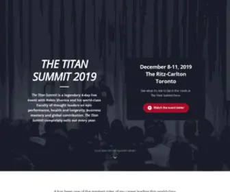 Thetitansummit.com(The Titan Summit) Screenshot