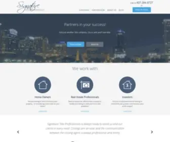 Thetitlepros.com(Signature Title Professionals) Screenshot