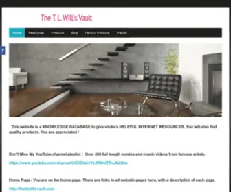 Thetlwillisvault.com(The website) Screenshot