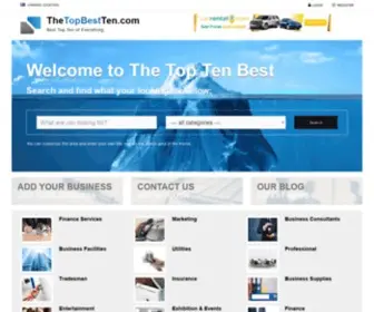 Thetopbestten.com(The Top Best Ten) Screenshot