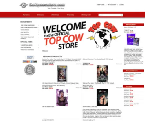 Thetopcowstore.com(The Top Cow Store) Screenshot