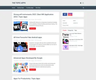 Thetopicapps.com(Topic App) Screenshot